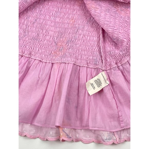 LoveShackFancy Jarrah Mini Dress in Royal Pink Berry - Picture 16 of 16